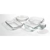 10-Piece Glass Bakeware Food Storage Set with 3 Clear Plastic Lids