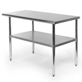 Stainless Steel 48 x 24 inch Heavy Duty Kitchen Work Table