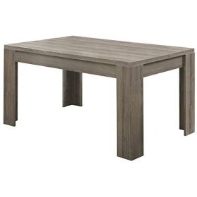 Modern 60 x 36 inch Dark Taupe Rectangular Dining Table