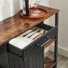 Farmhouse Rustic Wood Buffet Dining Sideboard Storage Cabinet