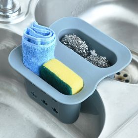 1pc Kitchen Sink Rack Soap Sponge Drainer Rack Holder Basket Storage Kitchen Sink Rack Sponge Holder Silicone Sponge Holder