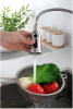 Stainless steel kitchen faucet