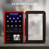 Wine Cooler Countertop Freestanding Wine Cellars Compressor System Champagne Chiller Digital Temperature Control UV-Protective Finish Max Load 24 Stan