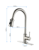 Stainless steel kitchen faucet