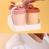 4pcs Set Ice Cream Maker; Reusable Ice Cube Trays; Easy Release Ice Sphere Tray; Household Ice Lolly Moulds