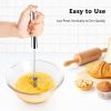 Semi-Automatic Egg Whisk Hand Push Egg Beater Stainless Steel Blender Mixer Whis