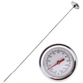 Stainless Steel Extension Compost Soil Fertilizer Fermentation Thermometer Food Thermometer (temperature range: -10 to 100 degrees)