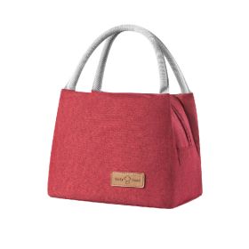 Lunch Bag Tote Bag Lunch Bag for Women Lunch Box Insulated Lunch Container (Color: Red, size: L)