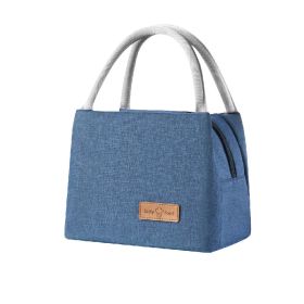 Lunch Bag Tote Bag Lunch Bag for Women Lunch Box Insulated Lunch Container (Color: Navy, size: L)