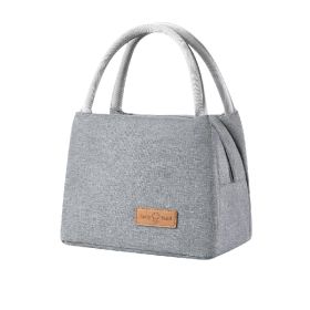 Lunch Bag Tote Bag Lunch Bag for Women Lunch Box Insulated Lunch Container (Color: Grey, size: L)