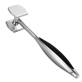 Kitchen Tools Tendon Breaking Hammer Steak Hammer (Color: Silver & Black, Type: Kitchen gadgets)