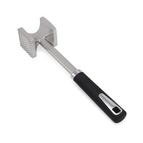 Kitchen Tools Tendon Breaking Hammer Steak Hammer (Color: Black & Silver, Type: Kitchen gadgets)