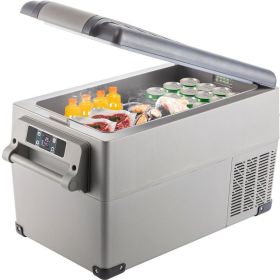 Car RV Camping And Home Use Mini Fridge Freezer Portable Car Refrigerator (Color: As pic show, Capacity: 35 L)