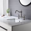 Double Handle Widespread Kitchen Faucet with Traditional Handles