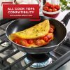 Easy Care Nonstick Cookware, 20 Piece Set, Grey, Dishwasher Safe